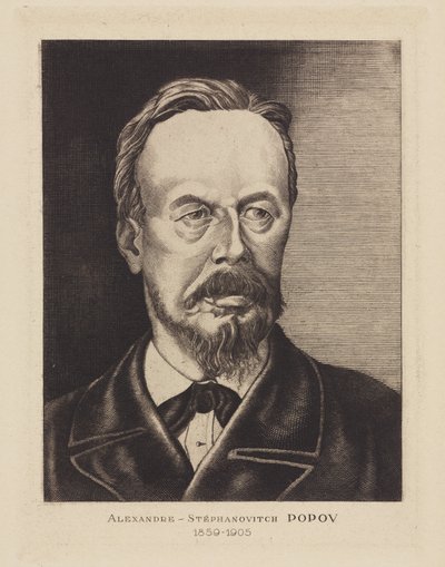 Alexandre-Stephanovich Popov, russisk fysiker, c 1905 af Frederick (attr. to) Barnard