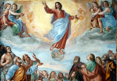 Kristi himmelfart. Basilikaen Santissima Annunziata del Vastato. Genova. Italien. af . .