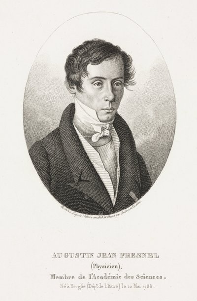 Augustin Jean Fresnel, fransk fysiker af Frederick (attr. to) Barnard