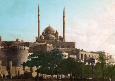 Kairo, citadellet i Saladin (Ægypten). omkring 1920 (foto) af . .