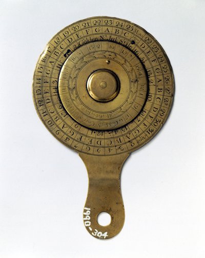 Kalendere Evighedskalender, engelsk af Ferdinand Georg Waldmuller