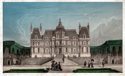 Castle of Maison Lafitte, ca. 1850 (gravering) af . .