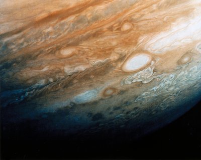 Nærbillede af Jupiters skymønstre af Ferdinand Georg Waldmuller