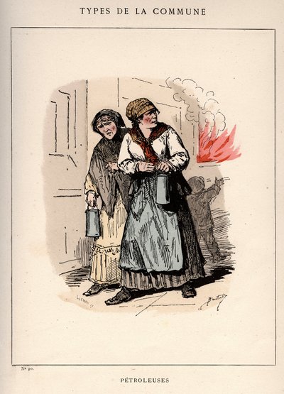 Paris Commune: kostume af PETROLES (20) i "" Les Communeux af Frederick (attr. to) Barnard