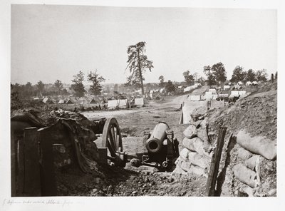 Konfødererede fæstningsværker foran Atlanta, Georgia, USA af Ferdinand Georg Waldmuller