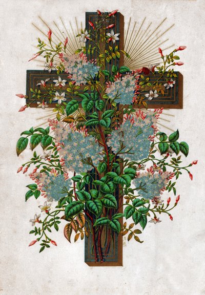 Jesu Kristi kors, omkring 1910 (litografi) af . .