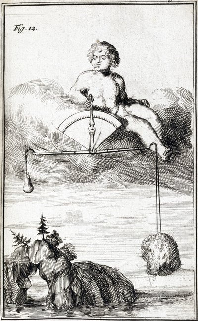 Amor måler fugtigheden af Ferdinand Georg Waldmuller