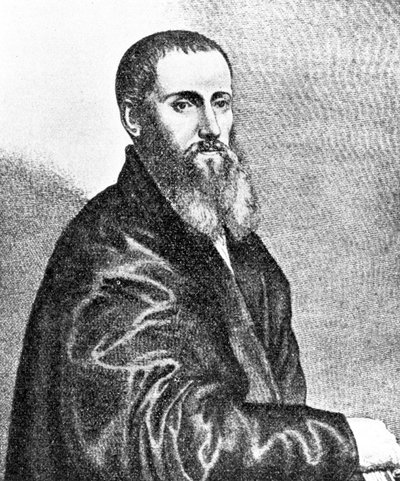 Daniel Barbaro, italiensk perspektivist af Ferdinand Georg Waldmuller