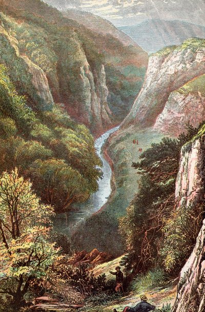 Dovedale, Peak District, Derbyshire, England, af . .