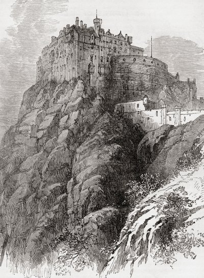 Edinburgh Castle, Castle Rock, Edinburgh, Skotland. af . .