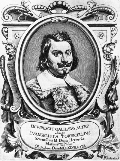Evangelista Torricelli, italiensk fysiker af Ferdinand Georg Waldmuller