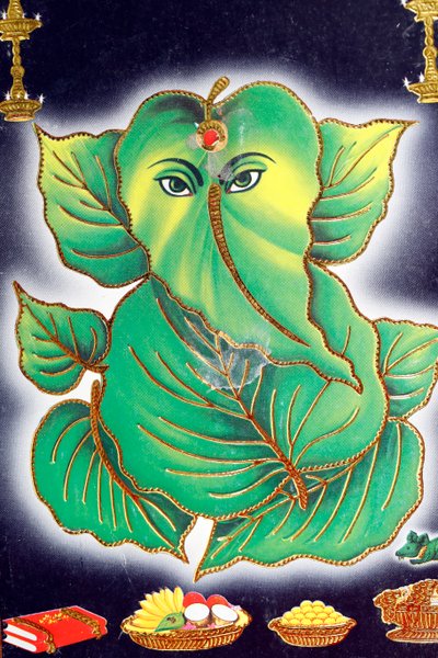 Ganesha eller Ganapati: den hinduistiske gud med elefanthoved. af . .