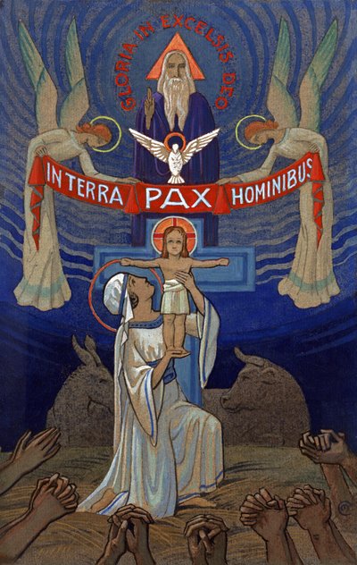 Ære være den Højeste Gud. omkring 1930 (illustration) af . .