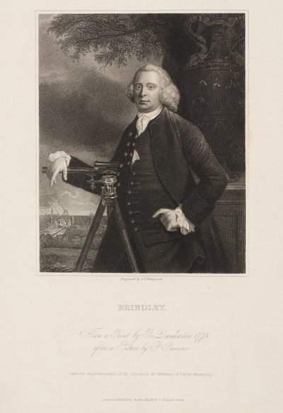 James Brindley, britisk civilingeniør og kanalbygger af Frederick (attr. to) Barnard