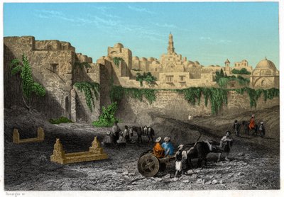 Jerusalem, Israel, omkring 1840 (gravering) af . .