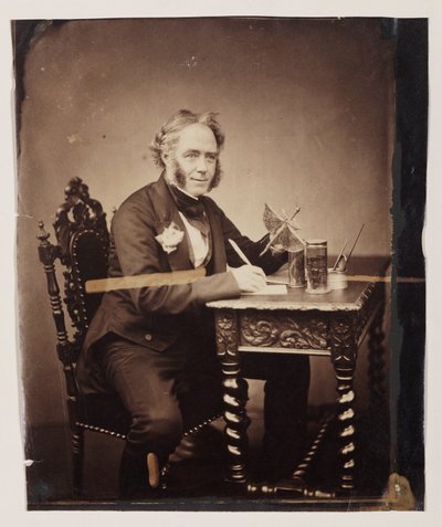 John Obadiah Westwood, engelsk entomolog og palæograf, c 1850 af Ferdinand Georg Waldmuller