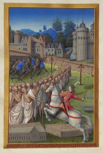 Les Très Riches Heures du Duc de Berry, Folio 90v - Dødens rytter af Unbekannt 2321