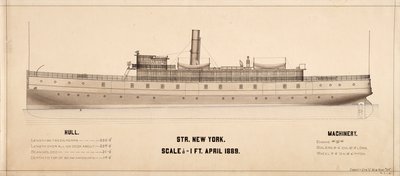 New York (Dampskib: 1889) planer af . .