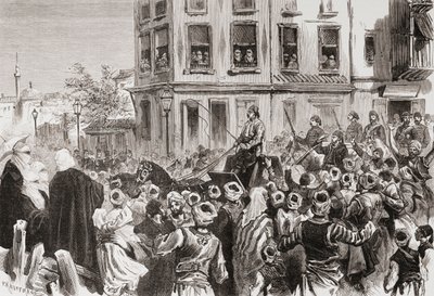 Osman Pasha vender tilbage til Konstantinopel i 1878 af . .