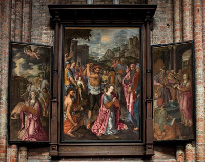 Sognekirke (Saint Walburga Parish Church). triptisk. af . .