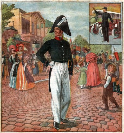 Politimand i Paris. Politimand i Paris. af Ferdinand Georg Waldmuller
