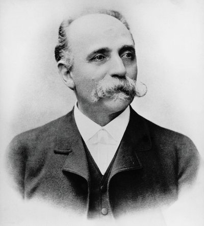 Portræt af Bartolomeo Emilio Camillo Golgi (1843-1926), italiensk videnskabsmand og læge, Nobelpris i medicin i 1906, fotografi af William Walcutt