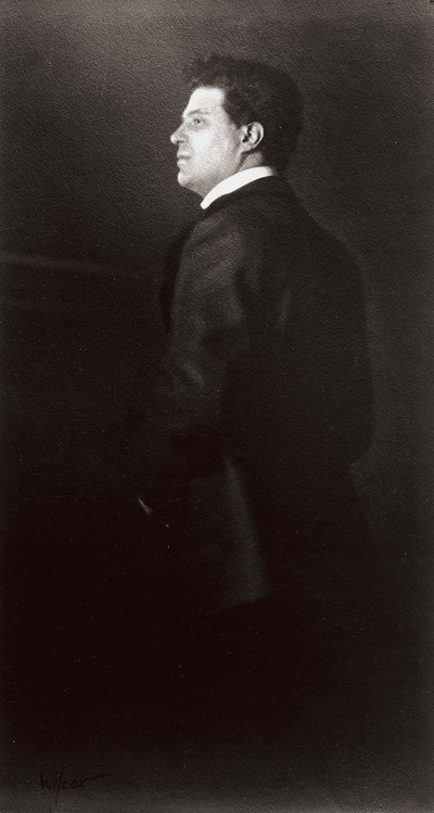 Portræt af Pietro Mascagni, musikeren af Henry Charles Fehr