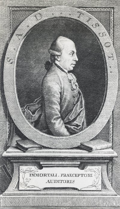 Portræt af Simon-Andre Tissot af William Walcutt