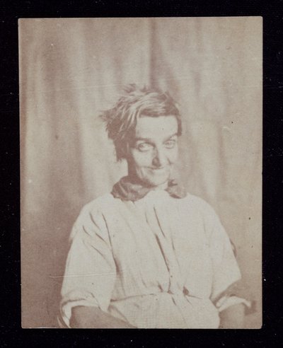 Psykiatriportræt af en patient, Surrey County Asylum, c 1852 af John Pardon