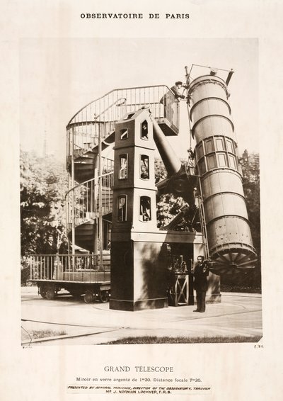 Reflekterende teleskop, Paris Observatory af Frederick (attr. to) Barnard