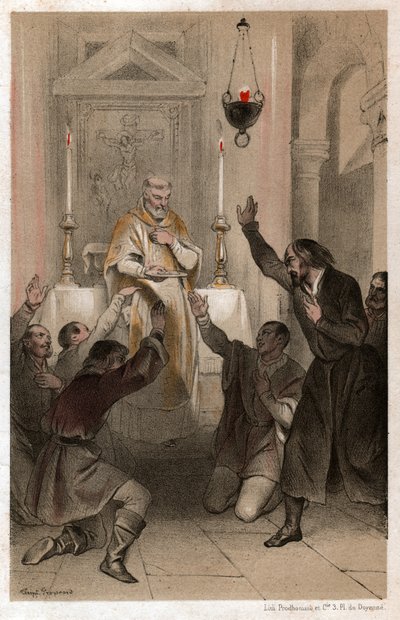 Sankt Ignatius af Loyola, omkring 1820 (litografi) af . .