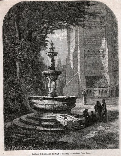 Saint John of the Finger, omkring 1850 (gravering) af . .