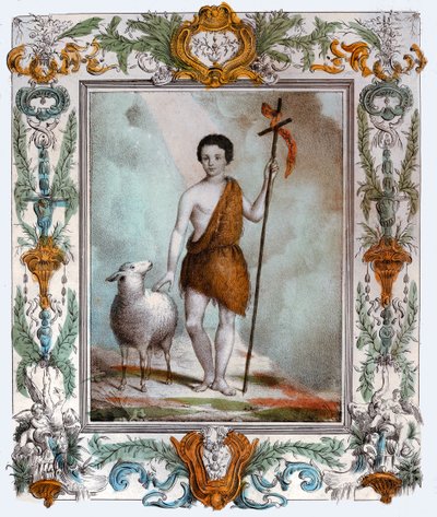 Sankt Johannes Døberen, omkring 1880 (gravering) af . .