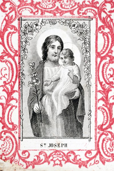 Sankt Josef og Jesusbarnet. Frankrig. (foto) af Ferdinand Georg Waldmuller