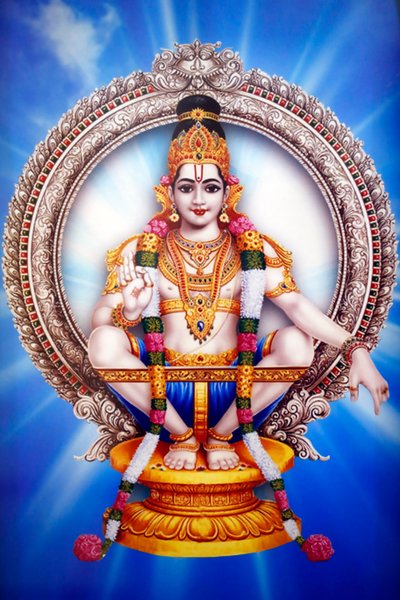 Shiva hinduistiske tempel. Forestil dig den hinduistiske gud Vishnu. Dubai. Forenede Arabiske Emirater. af . .