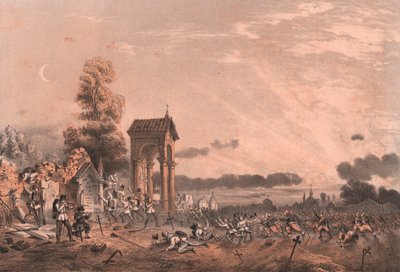 Indtagelse af Magenta kirkegård, Lombardiet af William Walcutt