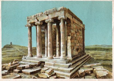 Athena Nikes tempel. omkring 1910 (gravering) af . .