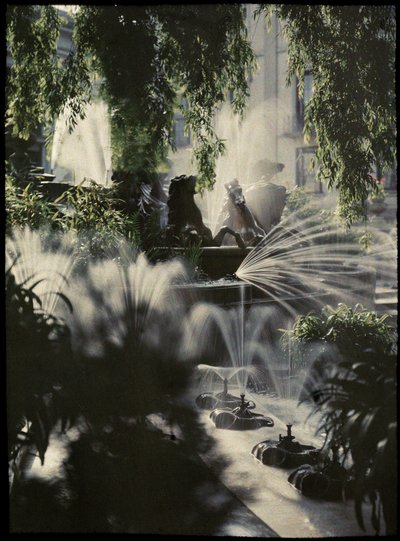 Neptun-fontænen, Cheltenham, ca 1910 af Frederick (attr. to) Barnard
