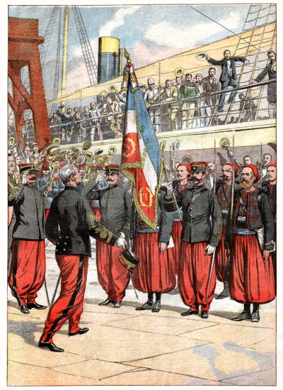 Det tredje Zouaves regiment i Marseille af . .