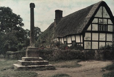 "The Village Cross, Ashton-Under-Hill, Gloucestershire" af Frederick (attr. to) Barnard