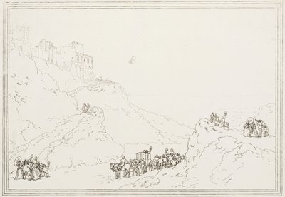 Den første kanaloverfart med ballon, 7. januar 1785 af Frederick (attr. to) Barnard