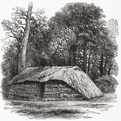 Hytten, hvori Sir David Livingstone døde 1. maj 1873 af . .