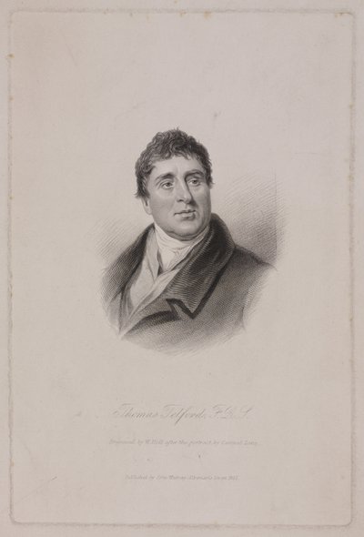 Thomas Telford FRS, skotsk civilingeniør, c 1810 af Frederick (attr. to) Barnard