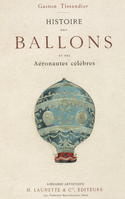 Titelblad til Tissandiers bog om ballonflyvning af Frederick (attr. to) Barnard