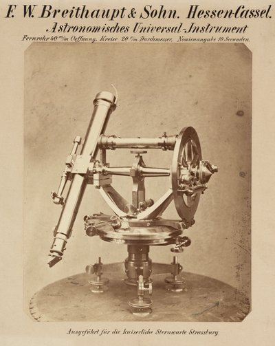 Universal cirkel, Strasbourg Observatorium af Frederick (attr. to) Barnard
