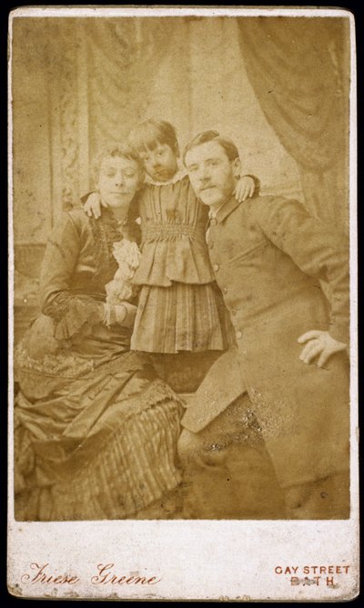 William Friese-Greene, filmfotograf og familie, c 1880 af Henry Charles Fehr