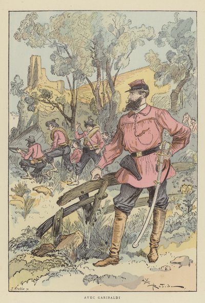 Med Garibaldi af after Albert Robida