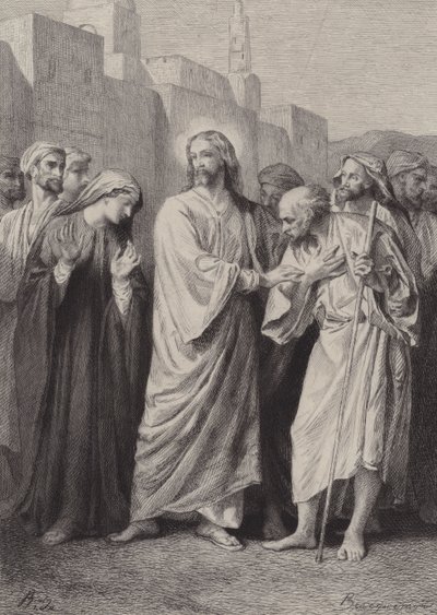 Kristus forudsiger ødelæggelsen af templet af after Albert Robida