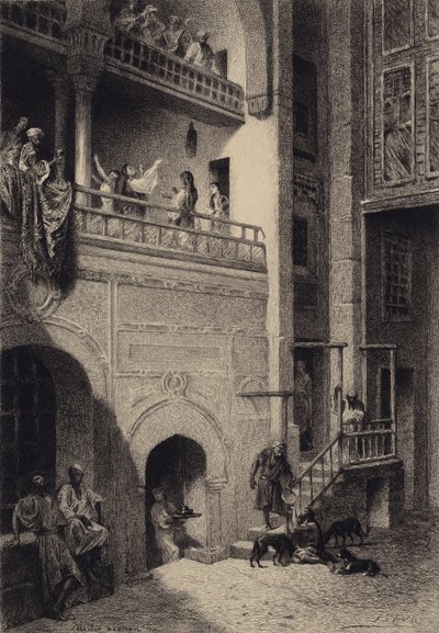 Lazarus og den rige mand af after Albert Robida