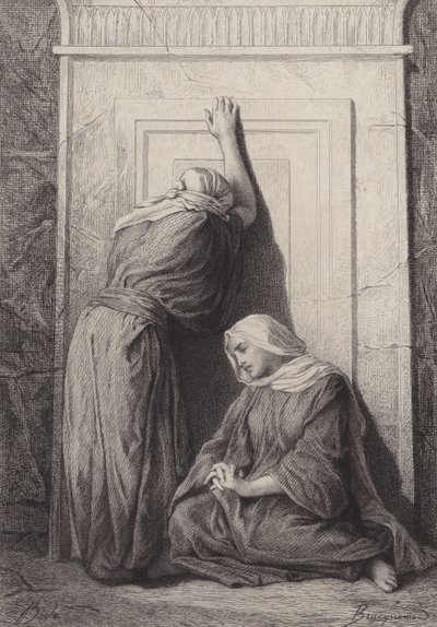 Maria Magdalene og den anden Maria af after Albert Robida